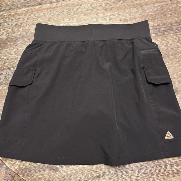 Gerry Women's Cargo Skort Black Small Elastic Waist Skirt Short Athletic Tennis - Picture 6 of 7